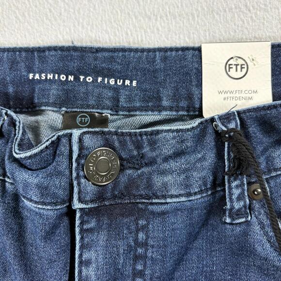 FTF Womens Vintage Y2K Distressed Flare Jeans Size 14 NWT Stretch Denim Retro EU - Picture 6 of 11